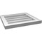 Ekena Millwork Vertical Surface Mount PVC Gable Vnt: Non-Functional, w/2"W x 1-1/2"H, Brickmould Frame, 18"W x 16"H GVPVE18X1602SN - alternate 4